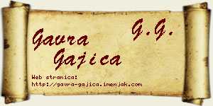 Gavra Gajica vizit kartica
